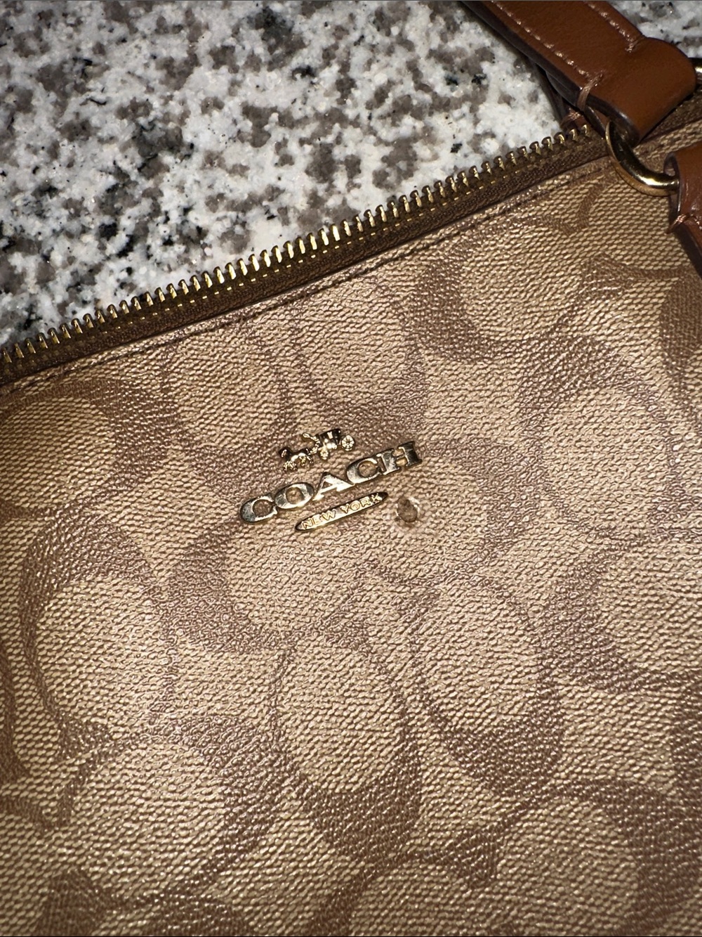 Coach Signature Canvas Tote in Brown and Dark Brown - Picture 4 of 16